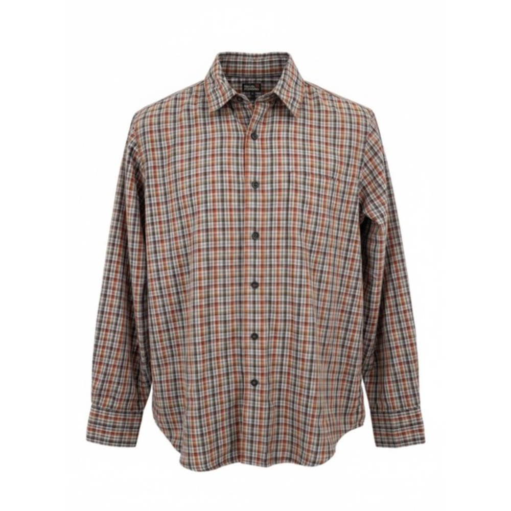 Royal Robbins Mens Large Gray Multi Plaid Long Sleeve Button Down Shirt ROYT-509